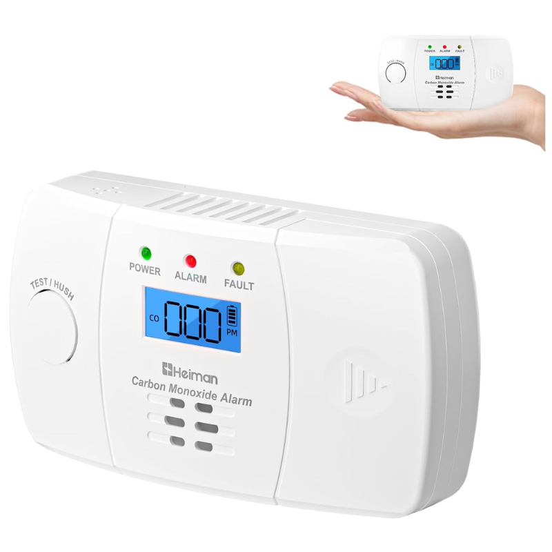 alarma CO a pilas lcd