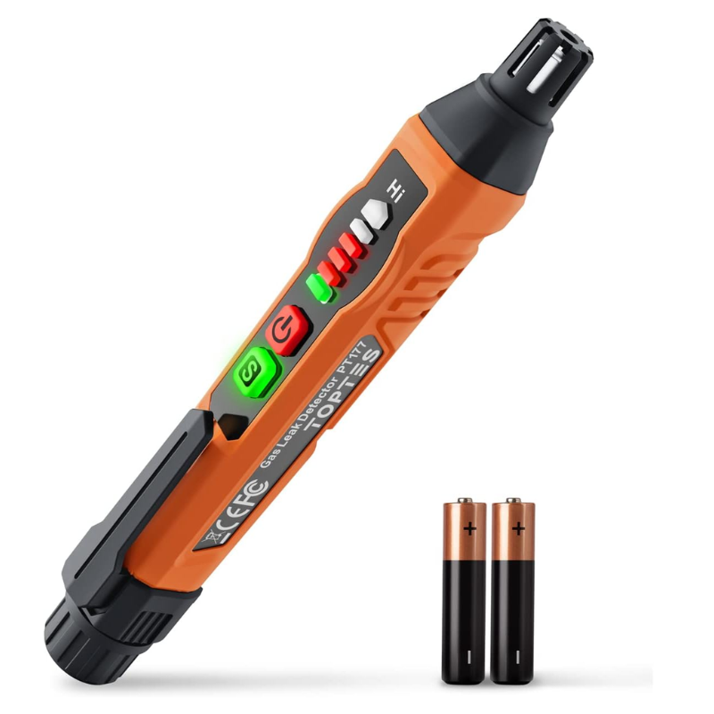 Detector de gas GLP a pilas con pantalla LCD (Propano / Butano)