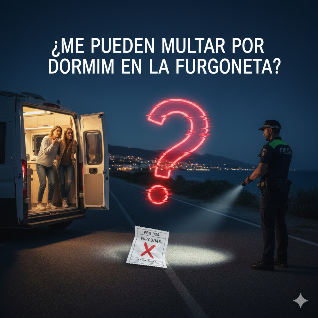 multa por dormir en furgoneta españa