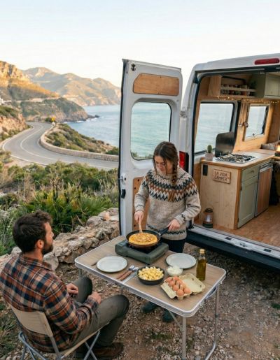 recetas camper con un solo fuego tortilla