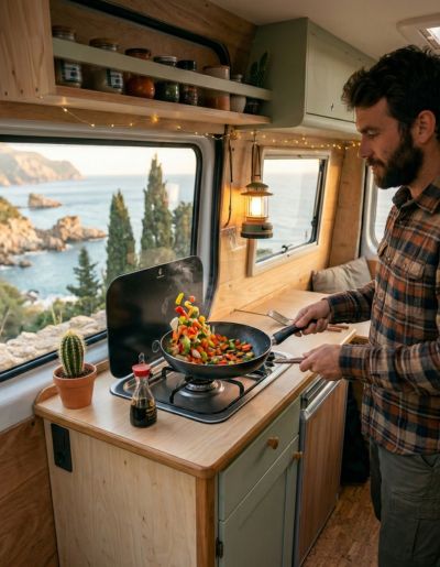 recetas camper con un solo fuego verduras