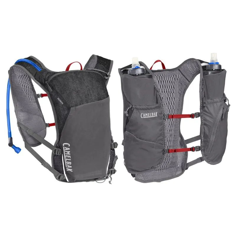 Chaleco CamelBak Zephyr 11L con malla técnica transpirable de alta densidad.