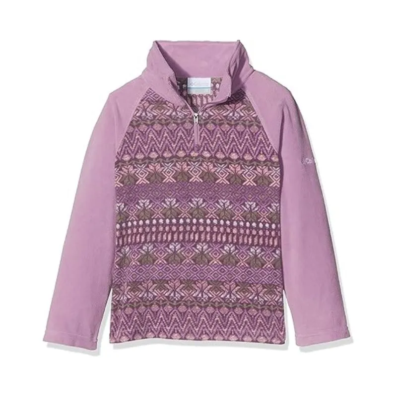 Forro polar Columbia Glacial II Fleece Print para niña senderismo técnico.