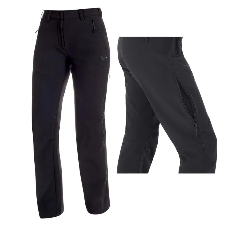 Pantalon de montaña mujer Mammut Courmayeur SO invierno.