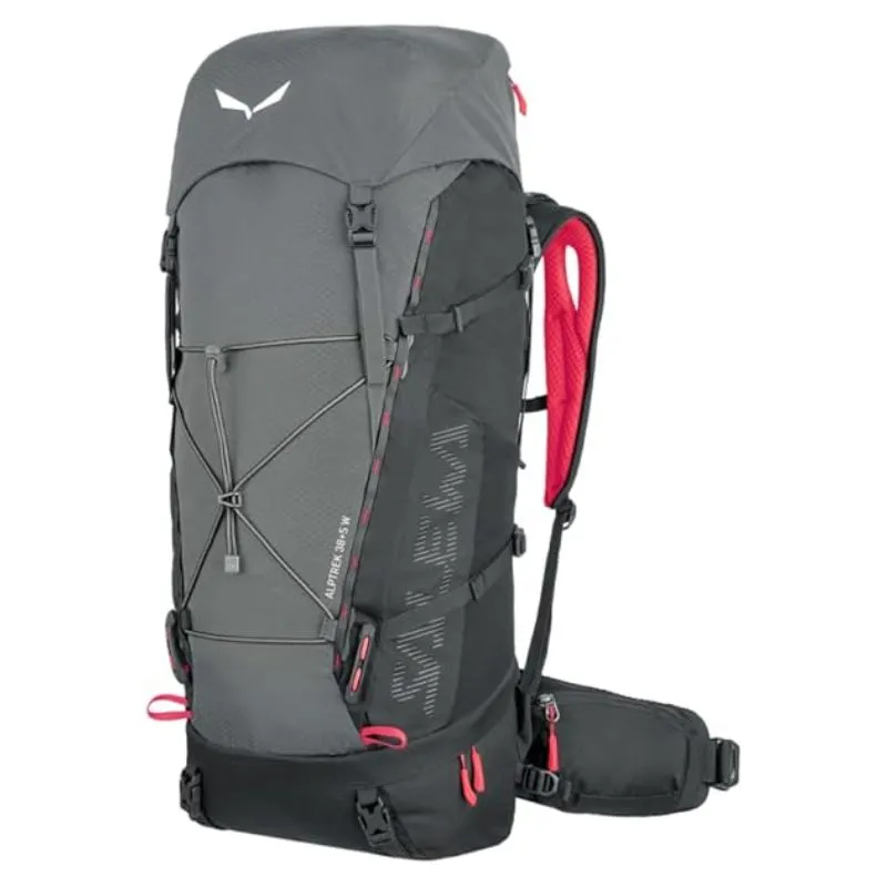 Mochila Salewa Alptrek 38+5 BP para mujer con sistema Custom-Fit Pro.