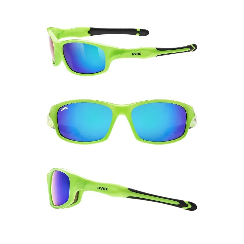 Gafas de senderismo Uvex 507 para niños con patillas suaves antideslizantes.